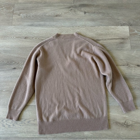 Vince Wool Cashmere V Neck Sweater Camel Brown Sz M - Picture 7 of 8